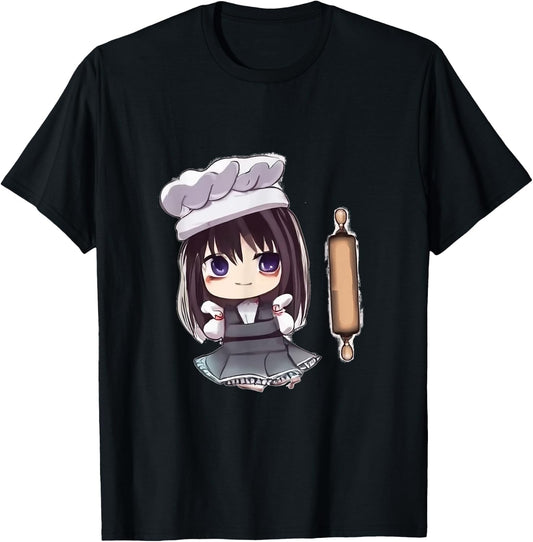 Anime Baker Baking T-Shirt - T-Shirt | Black