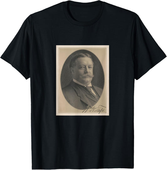 William Howard Taft Vintage Portrait (1910) T-Shirt - T-Shirt | Black