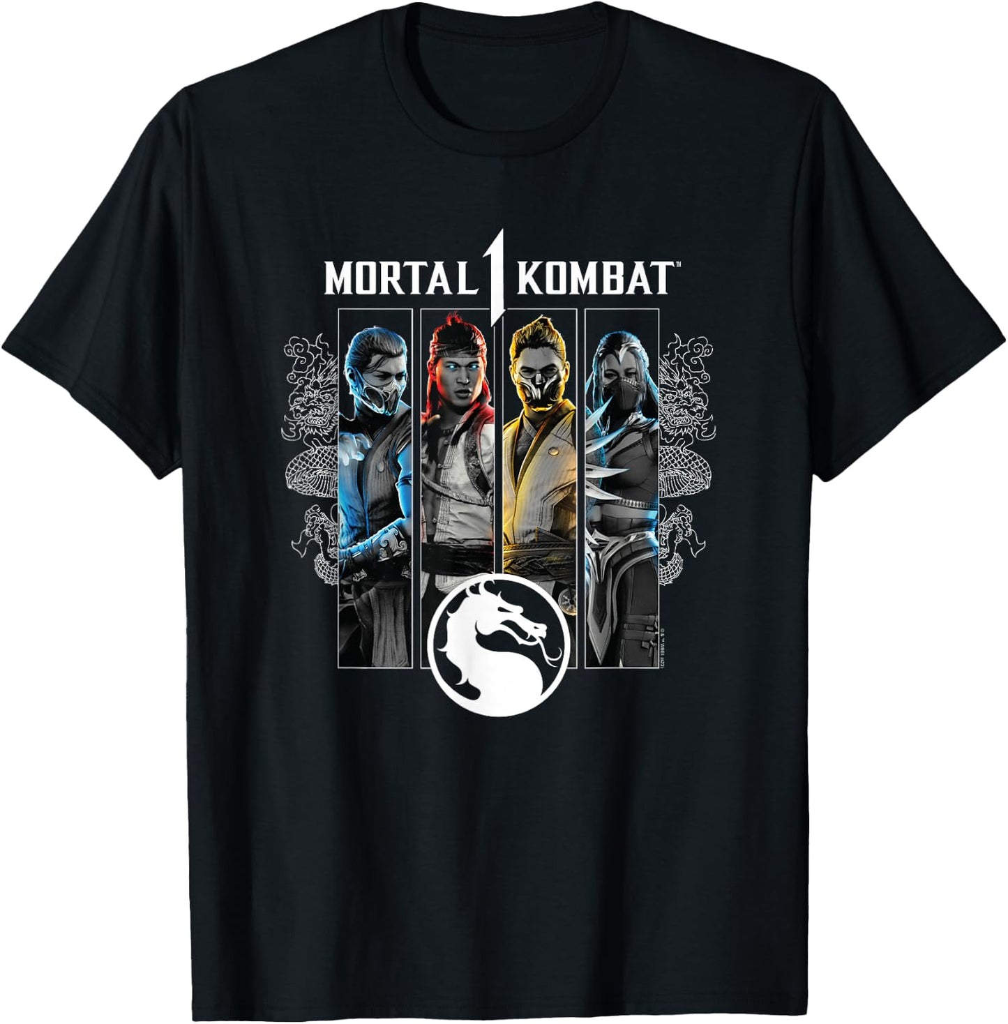 Mortal Kombat - MK1 Characters T-Shirt - T-Shirt | Black