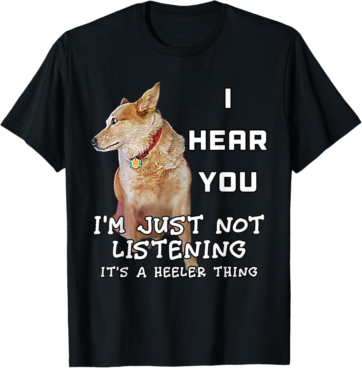 Red Heeler Dog Owners Cattle Lovers Dog I Love Red Heelers T-Shirt - T-Shirt | Black