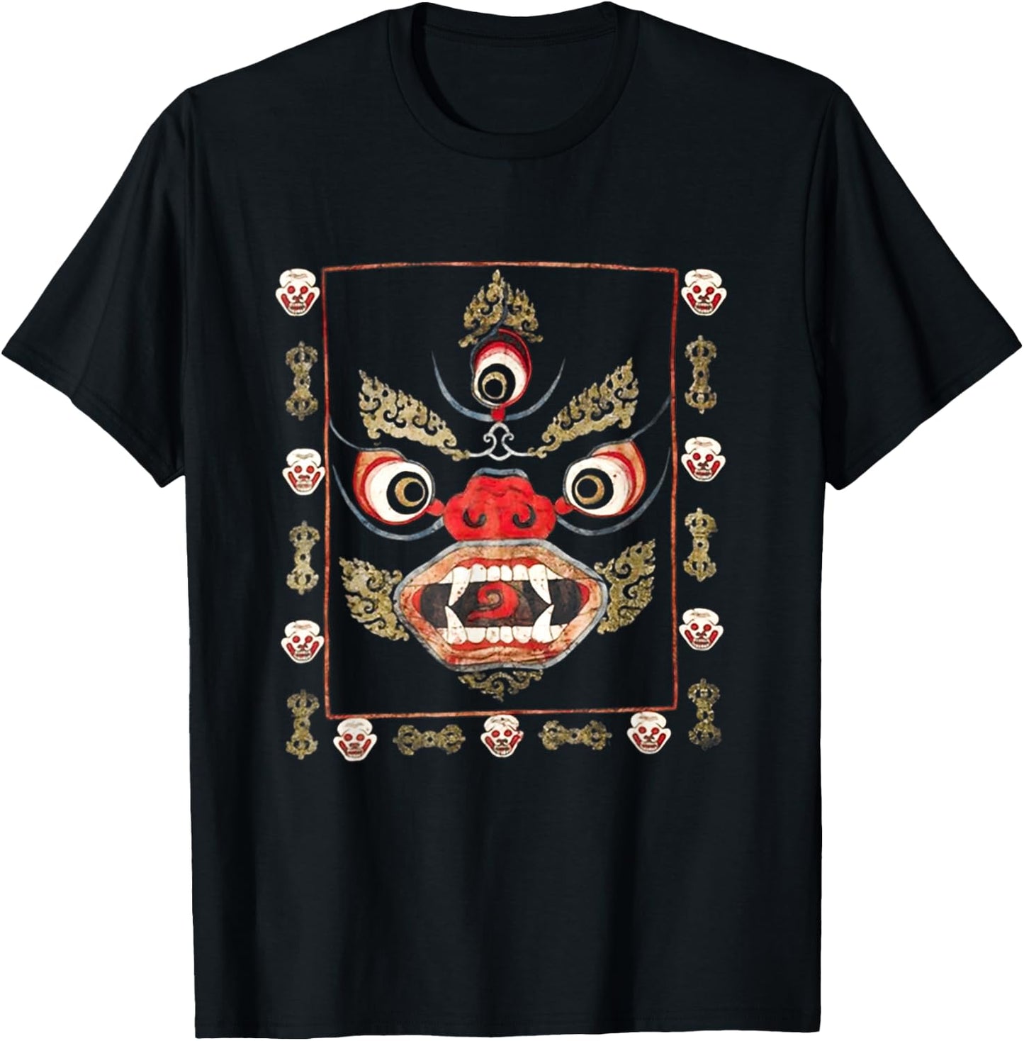 Tibetan Mahakala T-Shirt - T-Shirt | Black
