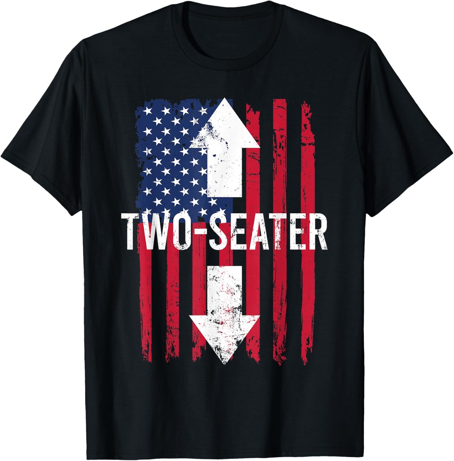 Two Seater Shirt Two-Seater Shirt 2 Seater Shirt Two Seater T-Shirt - T-Shirt | Black