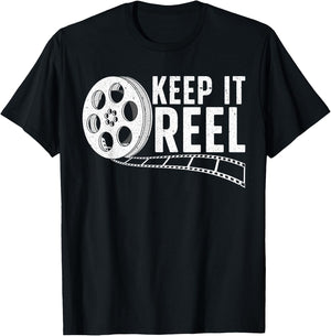 Cool Filmmaker Art Women Movie Film Maker Keep Reel T-Shirt - T-Shirt | Black