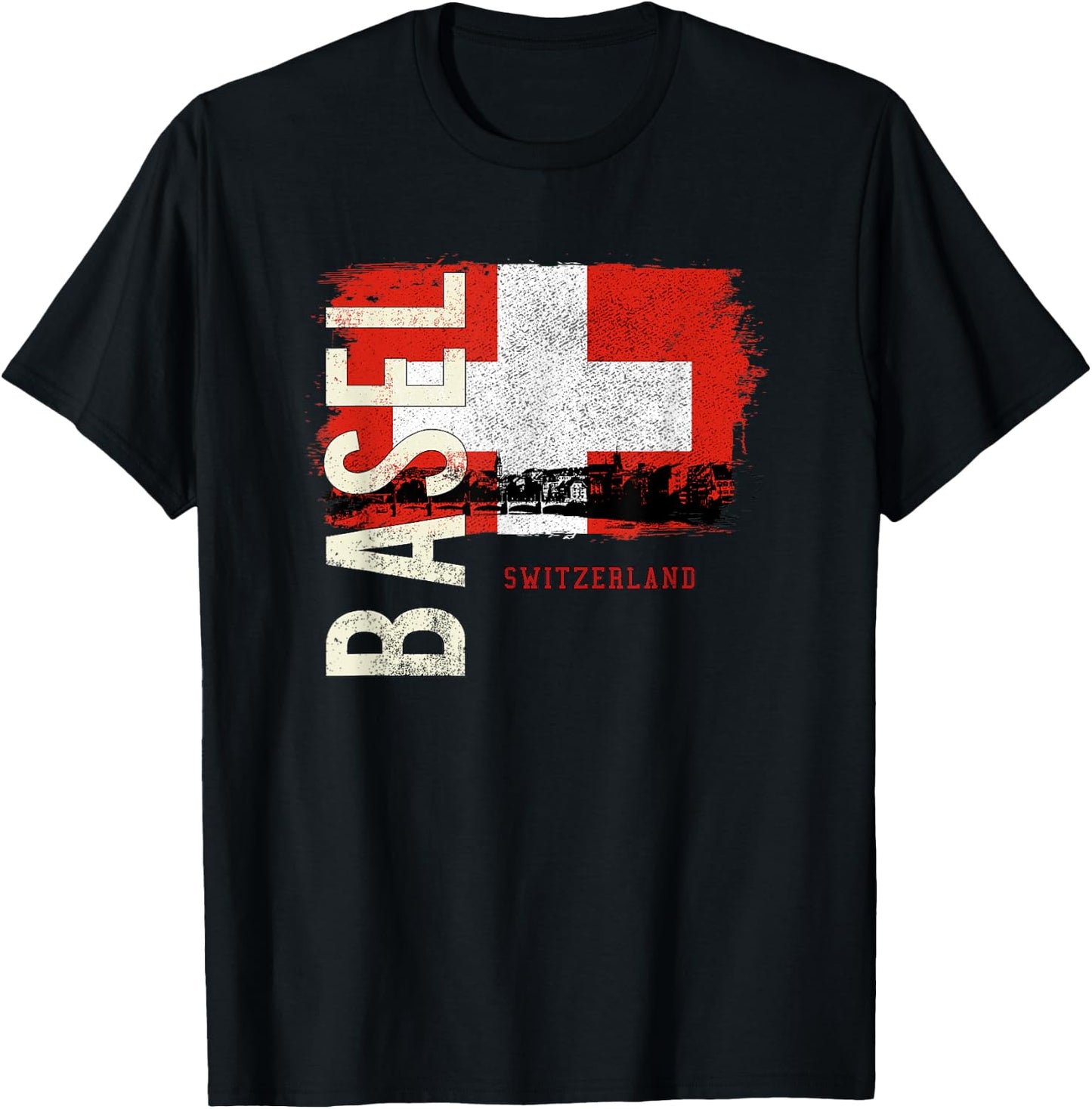 Basel Switzerland Europe T-Shirt - T-Shirt | Black
