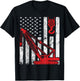 Excavating Machinery Retro bulldozer Excavator Co Men's Black Construction Worker T-Shirt - T-Shirt | Black