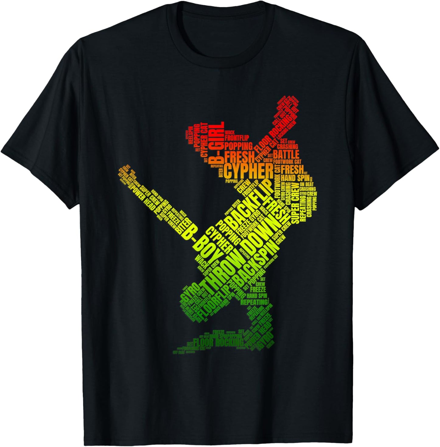 Cypher Bboy Street Dance Battle Movement Breakdance T-Shirt - T-Shirt | Black