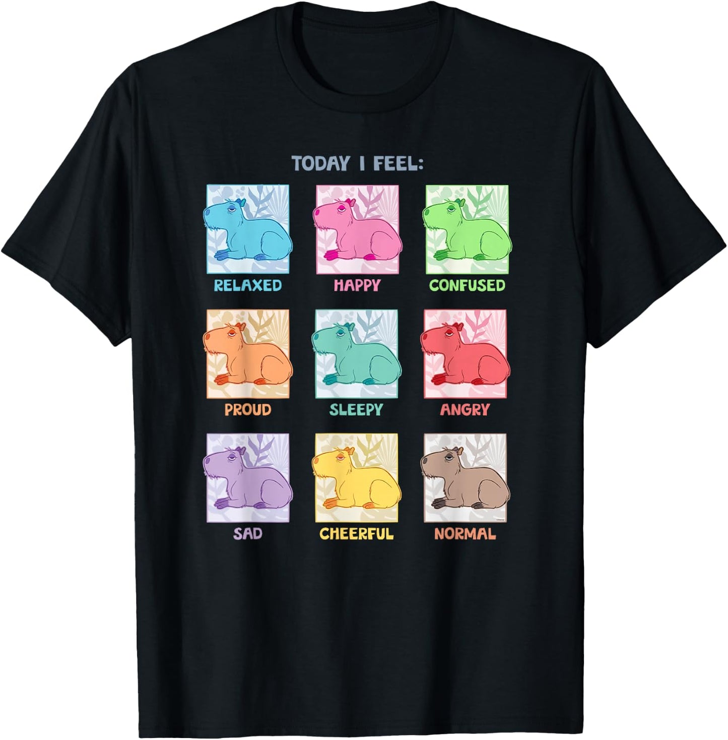 Disney Encanto The Many Moods of Chispi the Capybara T-Shirt - T-Shirt | Black