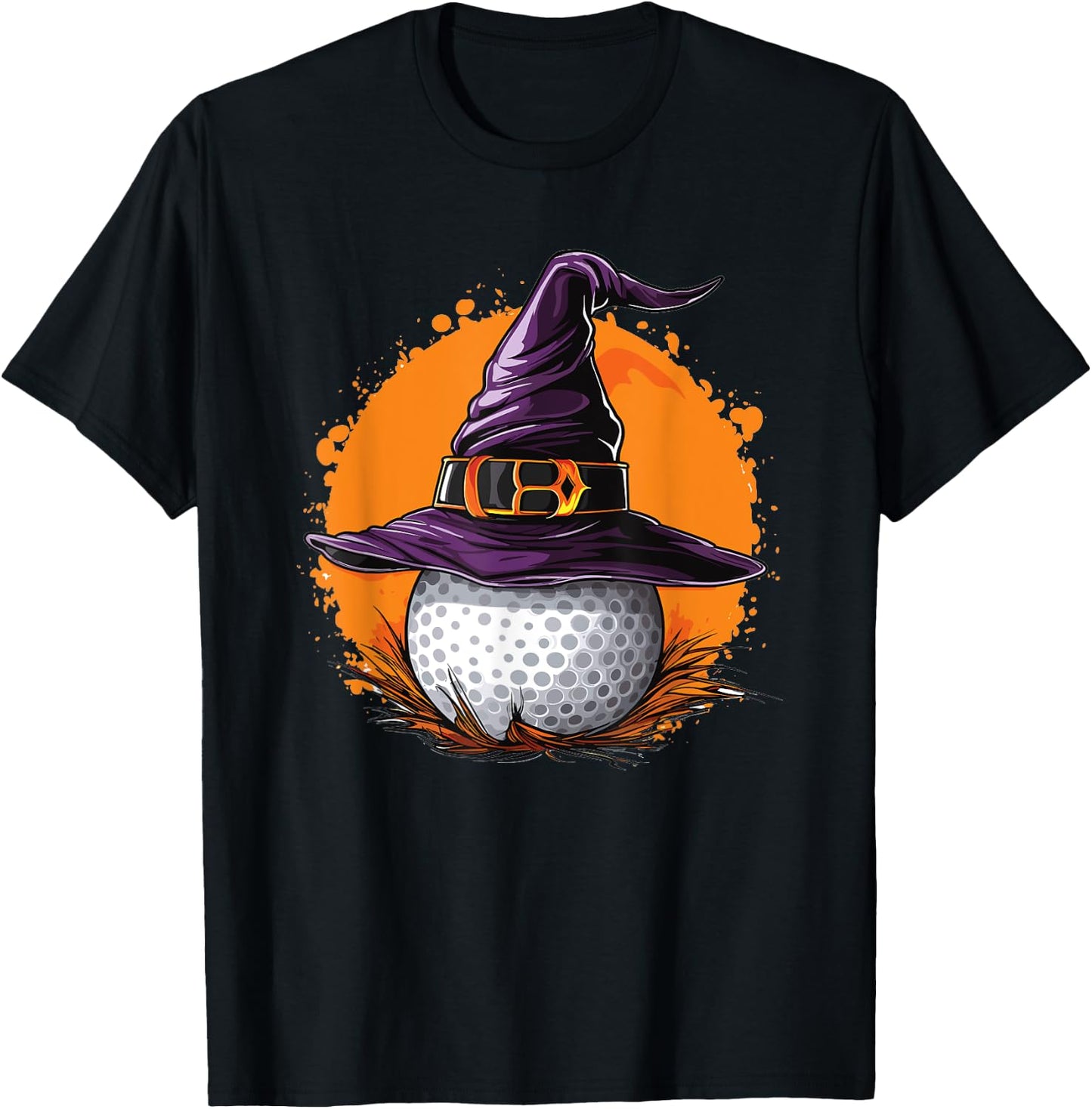 Witch Golf Lover Halloween Costume Golf T-Shirt - T-Shirt | Black