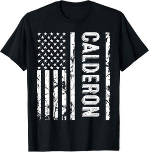 Calderon Last Name Funny Surname Team Family Reunion T-Shirt - T-Shirt | Black