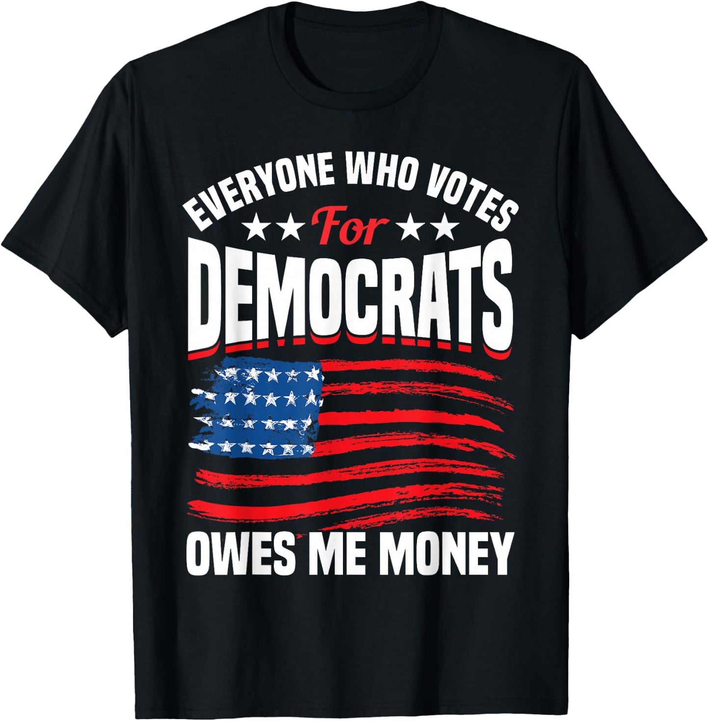 USA Flag Funny Republican T-Shirt - T-Shirt | Black