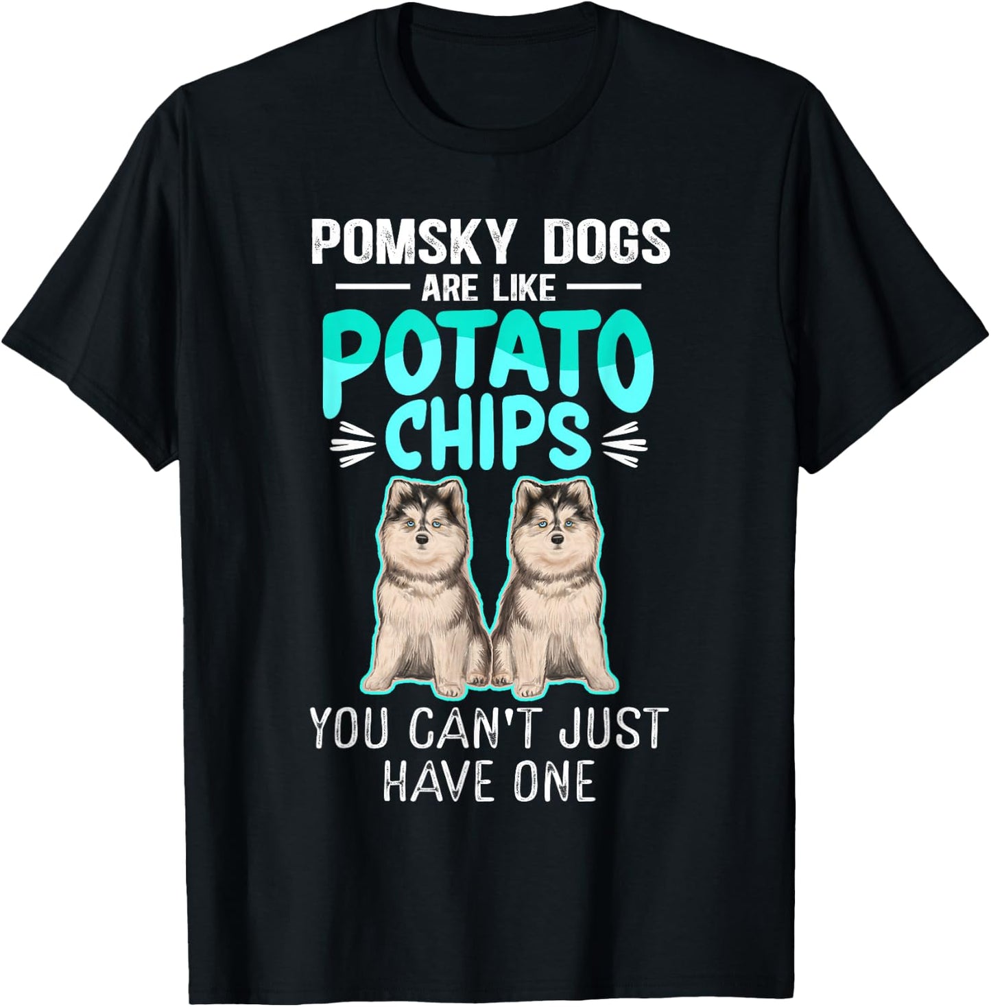 Pomsky Dogs Are Like Pomskies Dog Owner Pomsky T-Shirt - T-Shirt | Black