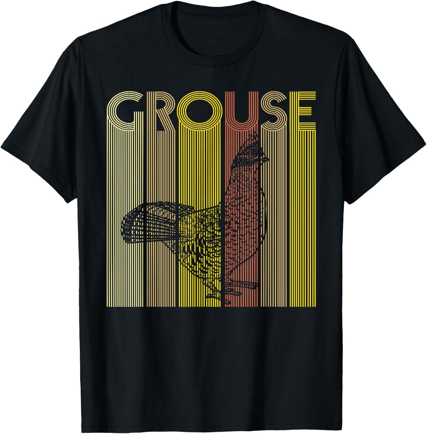 Grouse Design for a Ruffed Grouse lover T-Shirt - T-Shirt | Black