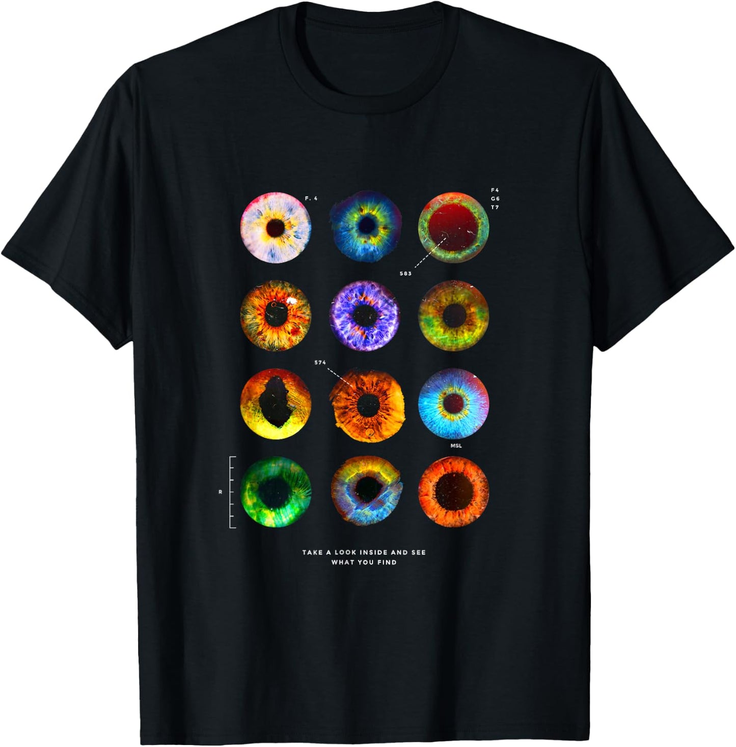 Iris Eye Anatomy Ophthalmologist Optician & Ophthalmologist T-Shirt - T-Shirt | Black