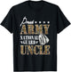 Proud Army National Guard Uncle National Guard Graduation T-Shirt - T-Shirt | Black