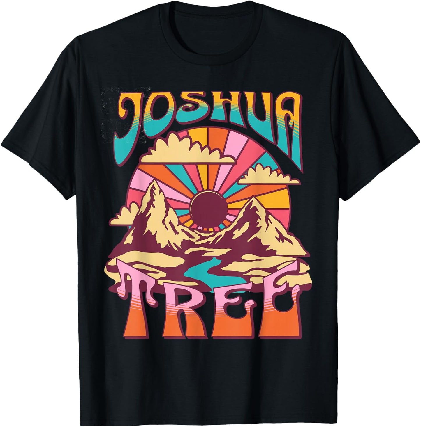Joshua Tree California Nature Hiking Mountains Outdoors T-Shirt - T-Shirt | Black