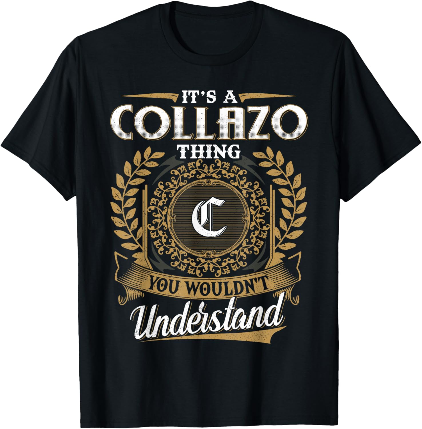 COLLAZO Family - Last Name COLLAZO Surname Personalized T-Shirt - T-Shirt | Black
