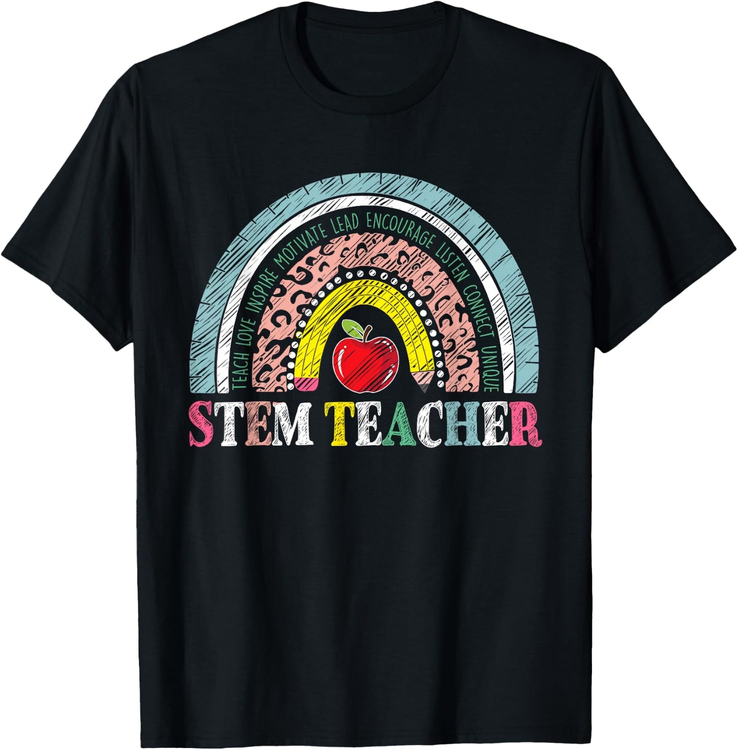 Vintage Stem Teacher Life Men Women Teacher Student T-Shirt - T-Shirt | Black