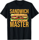Make Me a Sammich, Sandwich King, Sandwich Master T-Shirt - T-Shirt | Black