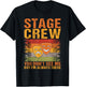 Stage Crew Backstage Theatre Staff Tech Crew Running Crew T-Shirt - T-Shirt | Black