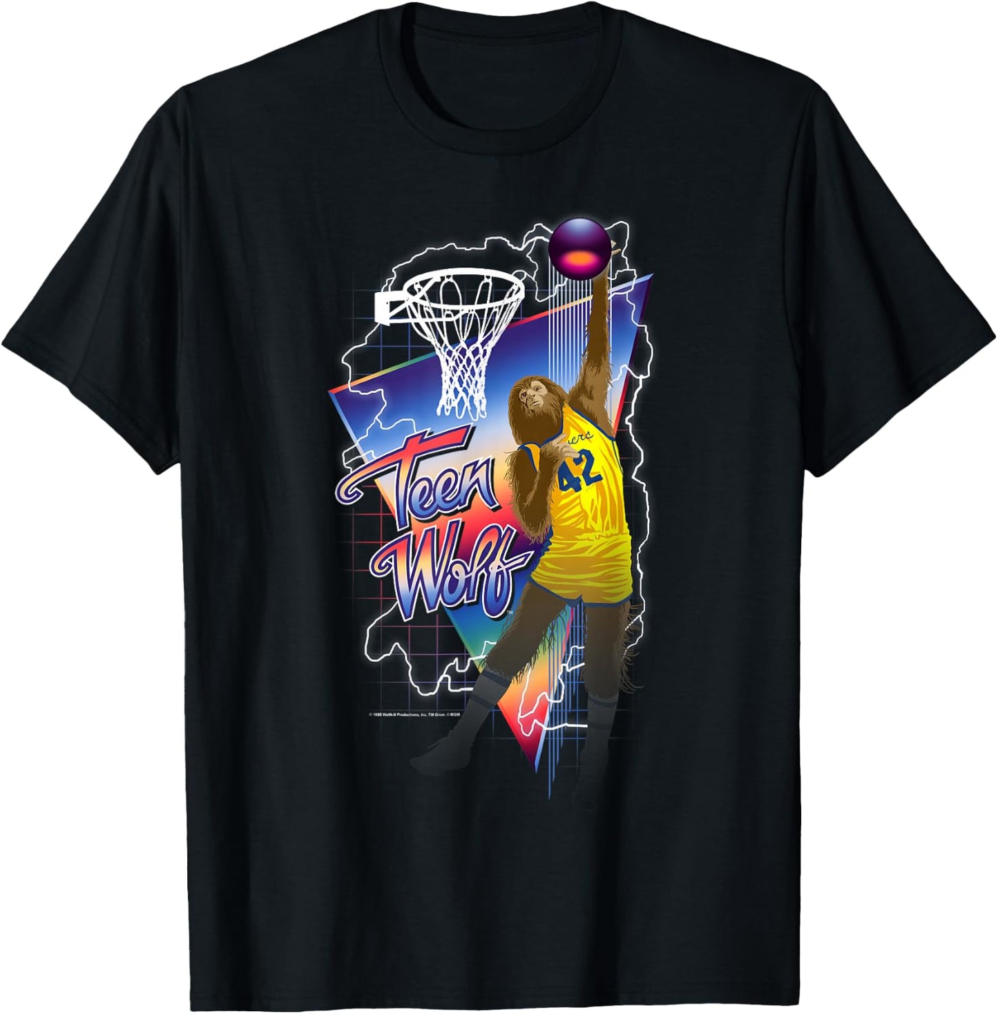 Teen Wolf Slam Dunk T-Shirt - T-Shirt | Black