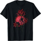 Japanese Spider Lily Lycoris Grunge Anime Aesthetic Flower T-Shirt - T-Shirt | Black