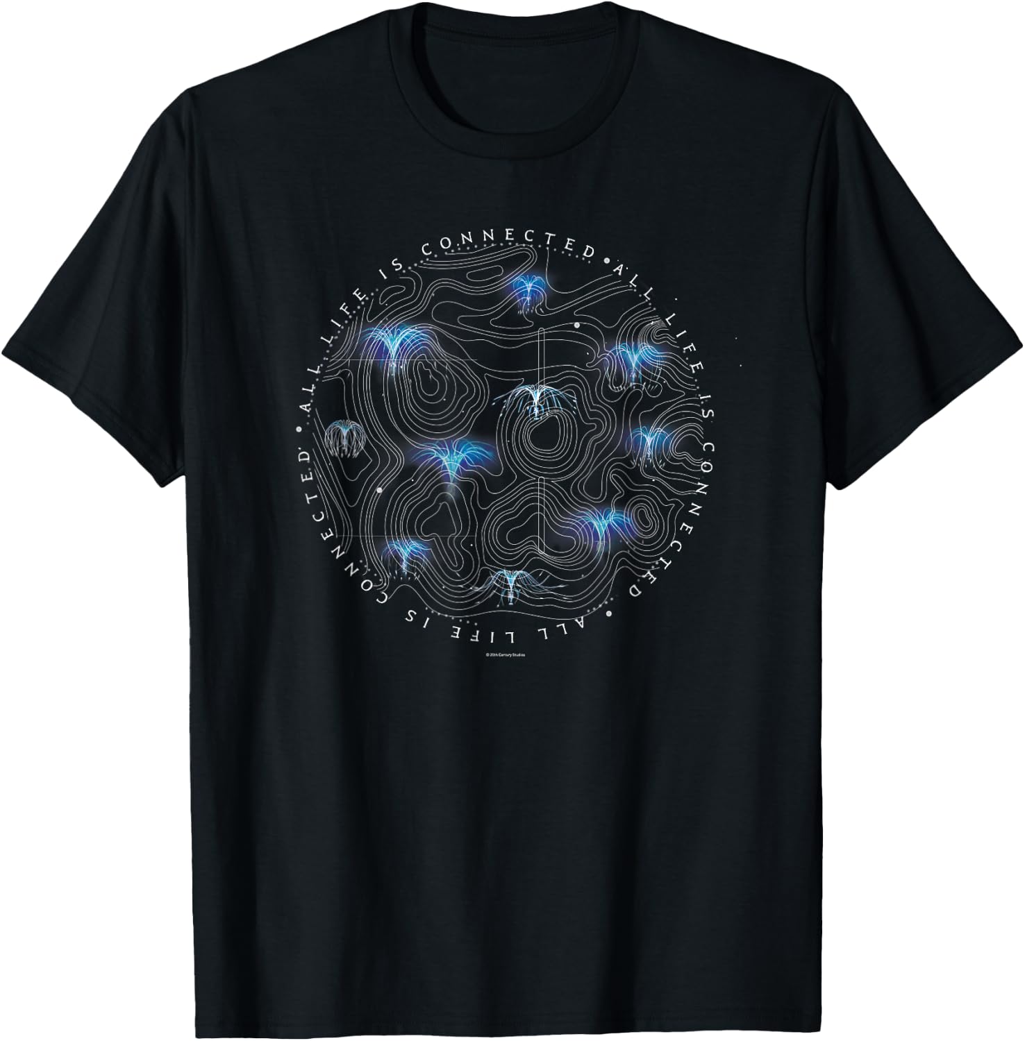 Avatar Pandora Woodsprites All Life is Connected T-Shirt - T-Shirt | Black