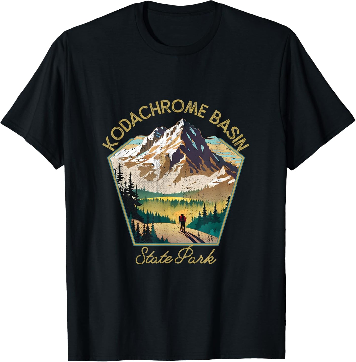 Kodachrome Basin State Park Retro Clothing - Souvenir T-Shirt - T-Shirt | Black