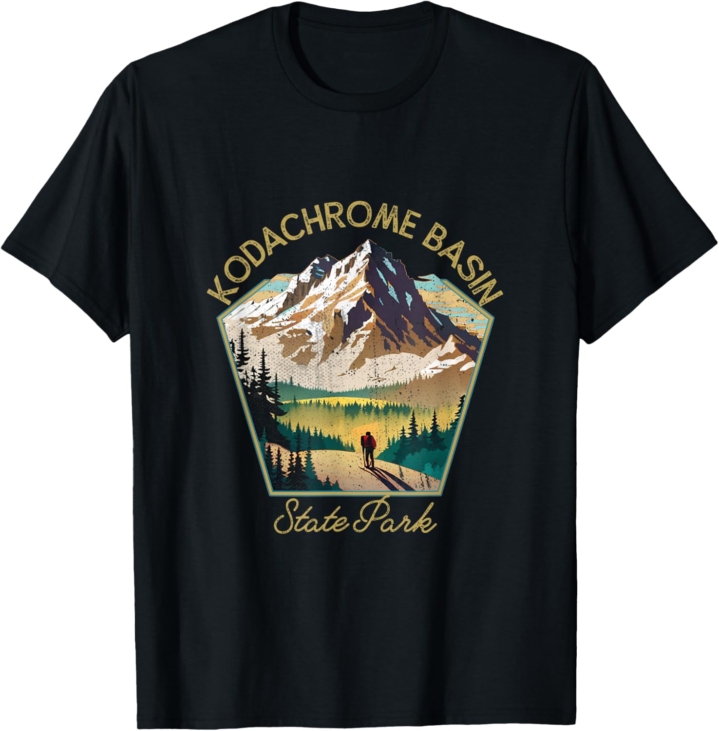 Kodachrome Basin State Park Retro Clothing - Souvenir T-Shirt - T-Shirt | Black