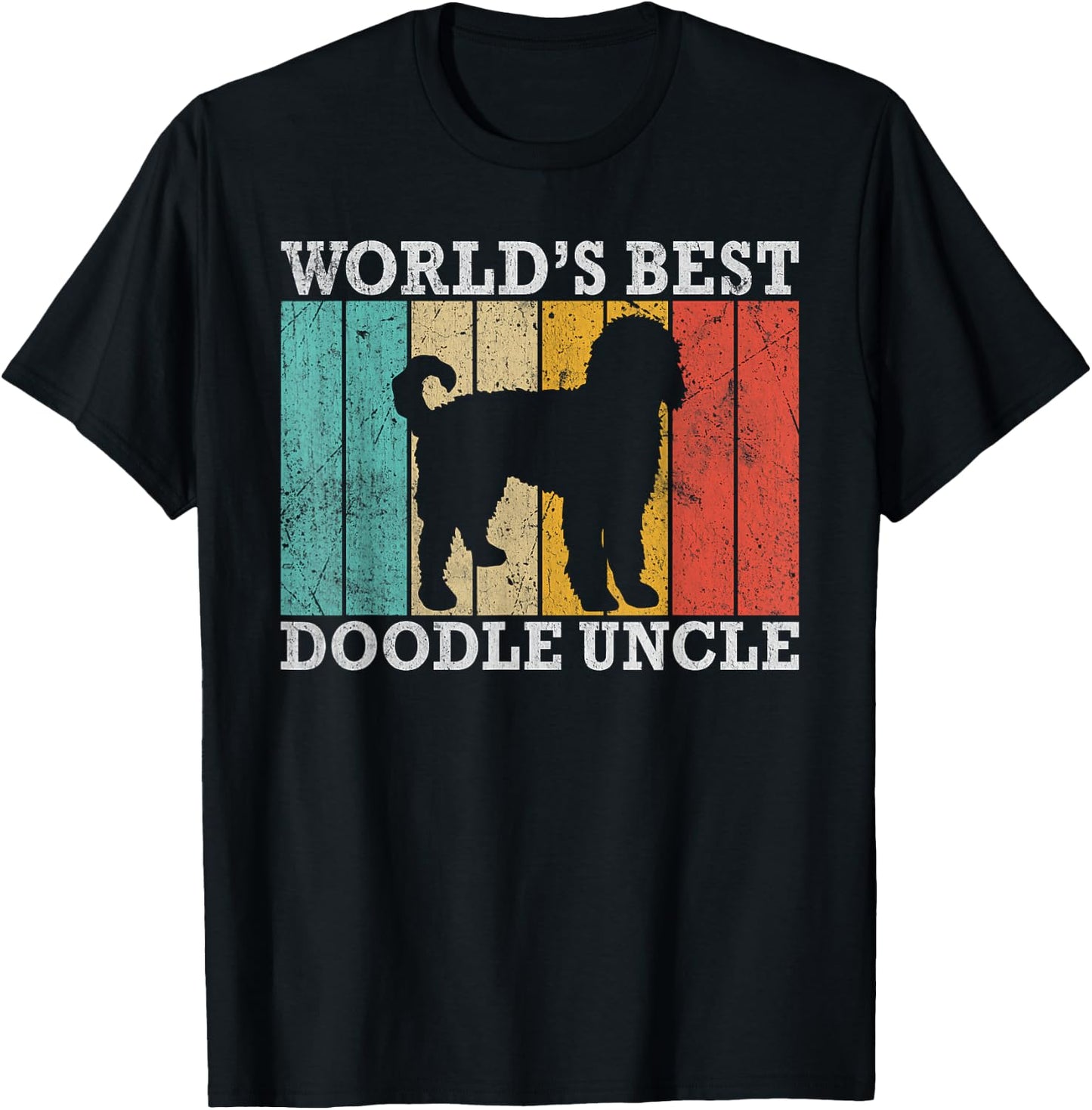Worlds best Doodle Uncle Golden Doodle Uncle T-Shirt - T-Shirt | Black