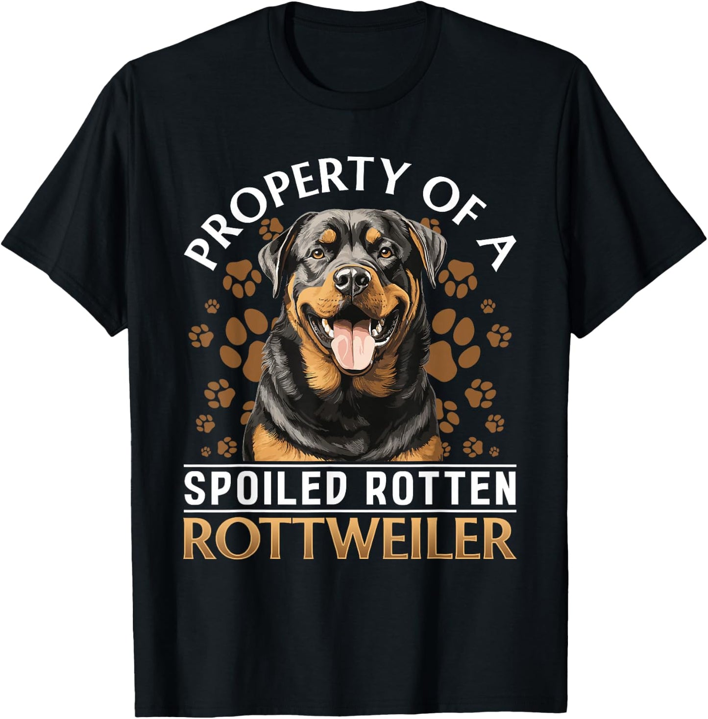 Rottweiler Rottie Dog Breed Pet - Rottie mom T-Shirt - T-Shirt | Black