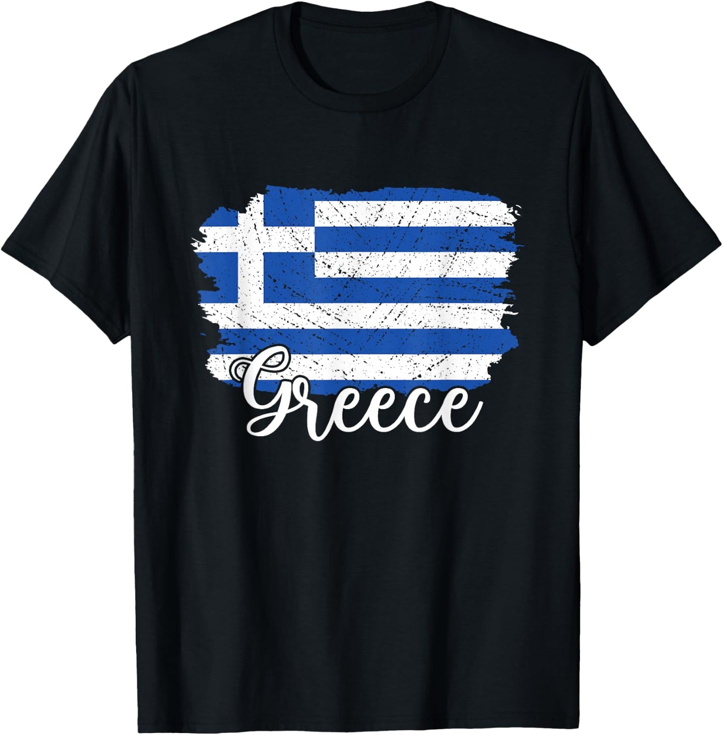 Greece Flag Men Women Kids Greece Country T-Shirt - T-Shirt | Black