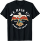 Bible Verse We Rise Up Wings Like Eagles Christian Religious T-Shirt - T-Shirt | Black