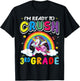 I'm Ready To Crush 3rd Grade Unicorn Girls Back To School T-Shirt - T-Shirt | Black
