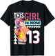 This Anime Girl Is Now 13 Years Old Anime 13 th Birthday T-Shirt - T-Shirt | Black