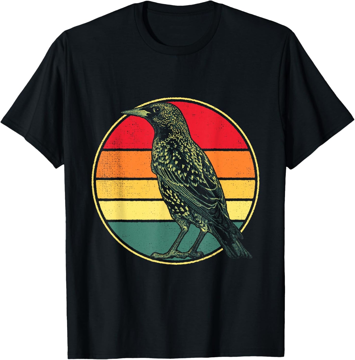 Starling Bird T-Shirt - T-Shirt | Black