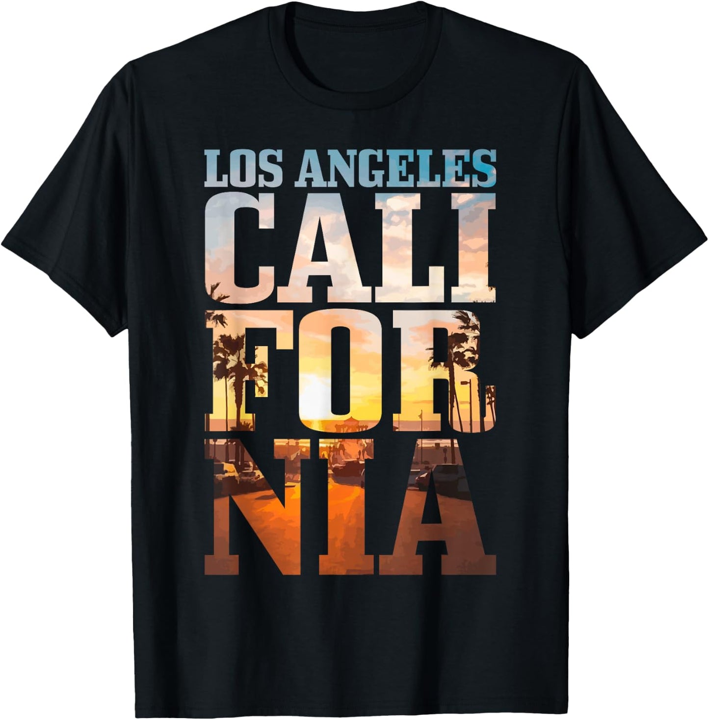 Los Angeles California Retro LA Vintage Small T-Shirt - T-Shirt | Black