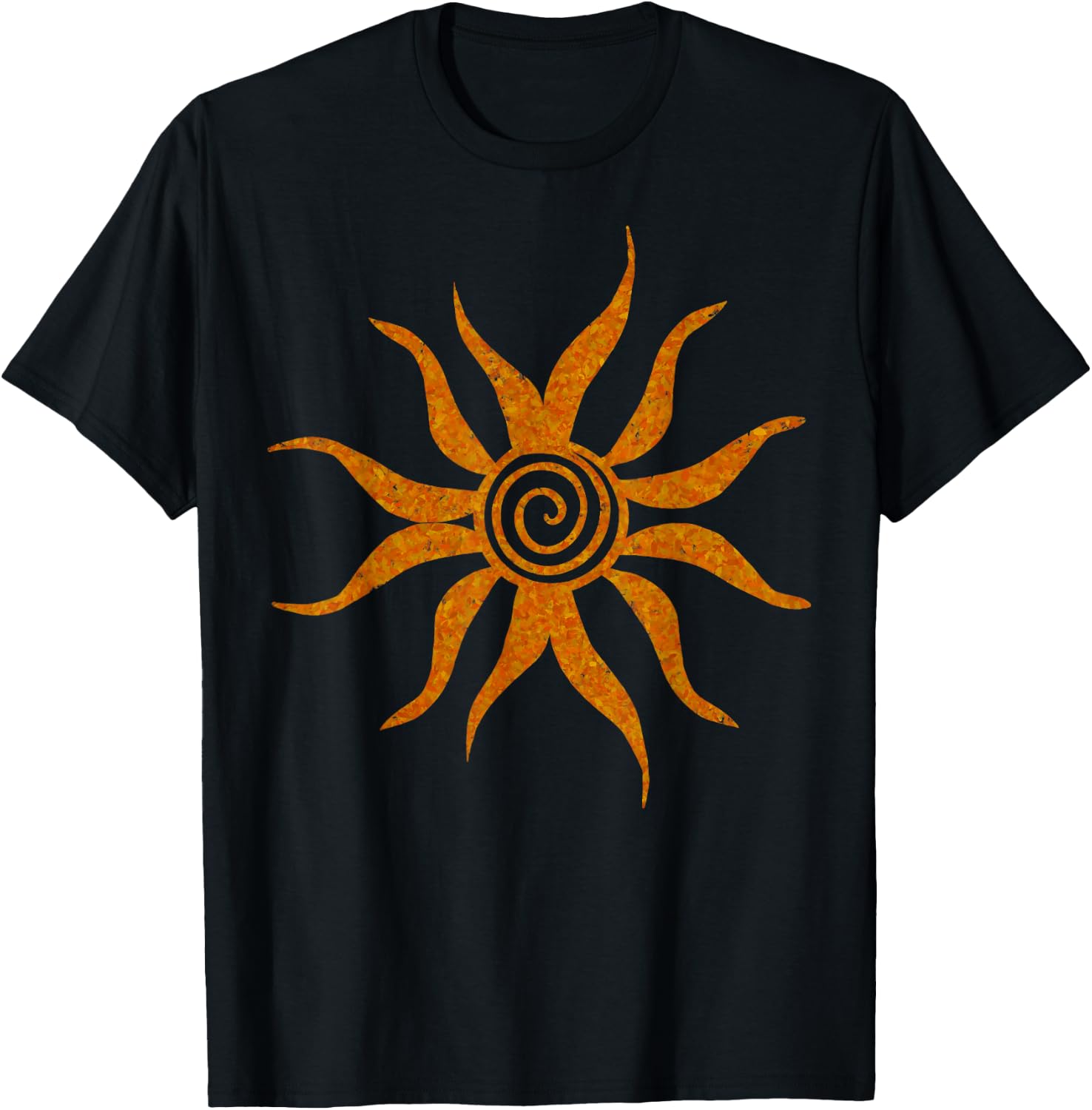 Sun Symbol Spirituality T-Shirt - T-Shirt | Black