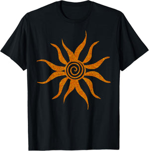 Sun Symbol Spirituality T-Shirt - T-Shirt | Black