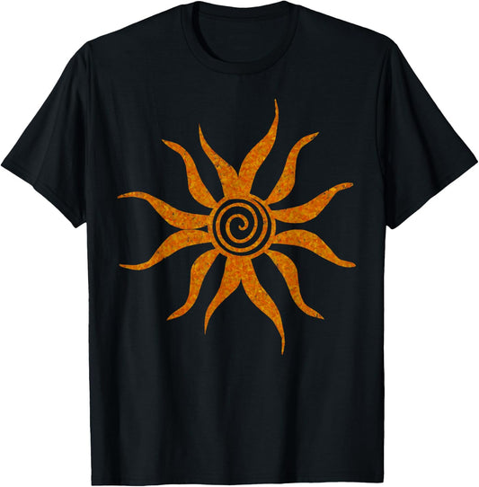 Sun Symbol Spirituality T-Shirt - T-Shirt | Black