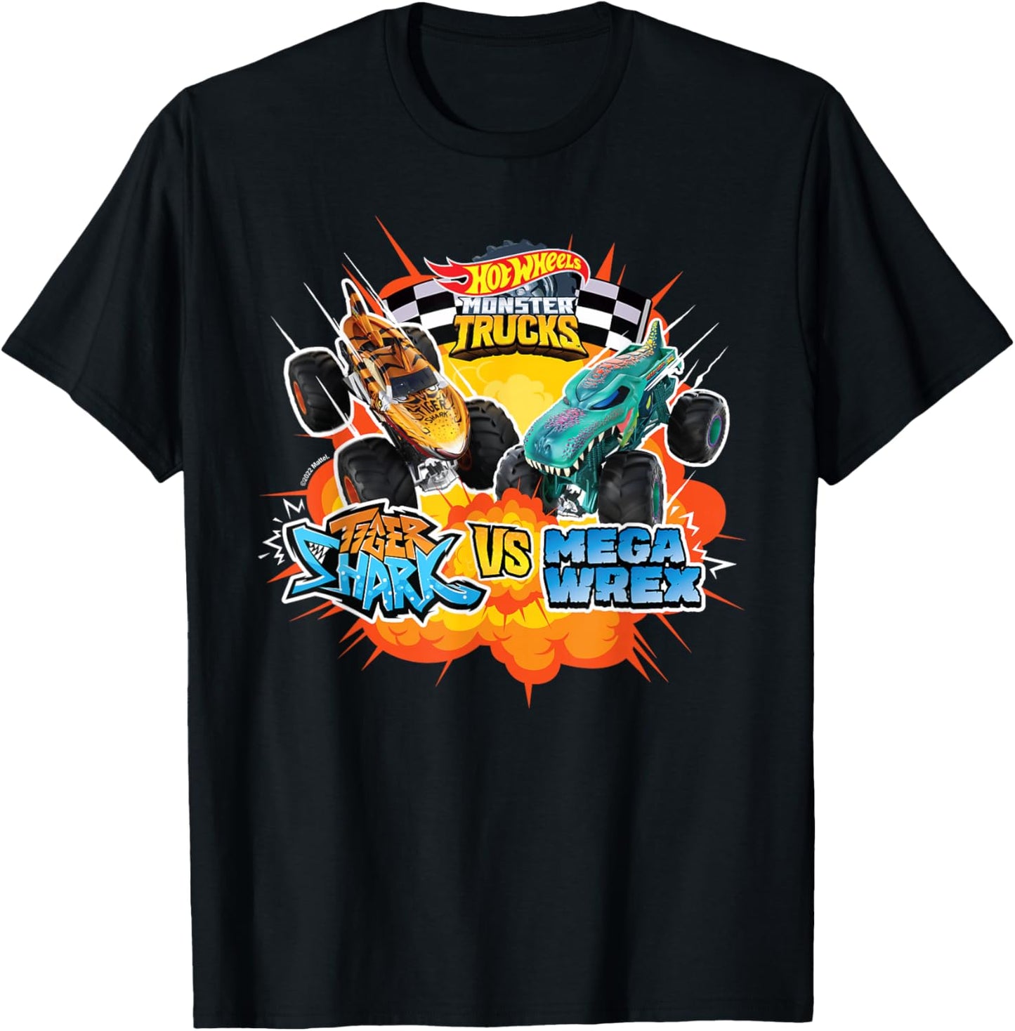 Hot Wheels - Tiger Vs Wrex T-Shirt - T-Shirt | Black