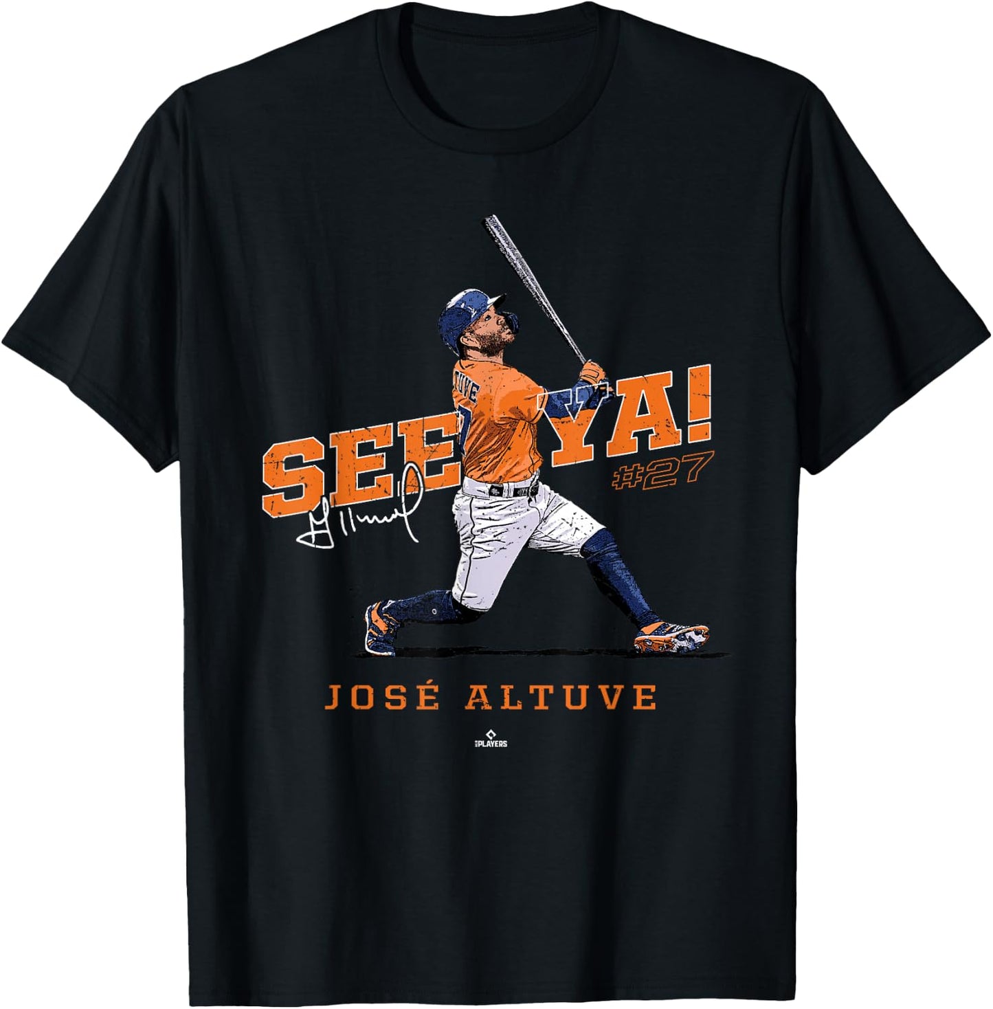 See Ya! Jose Altuve Houston MLBPA T-Shirt - T-Shirt | Black