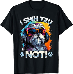 Shih Tzu Hsi Shih Dog Pet Dog Breed I Shih Tzu Not! T-Shirt - T-Shirt | Black