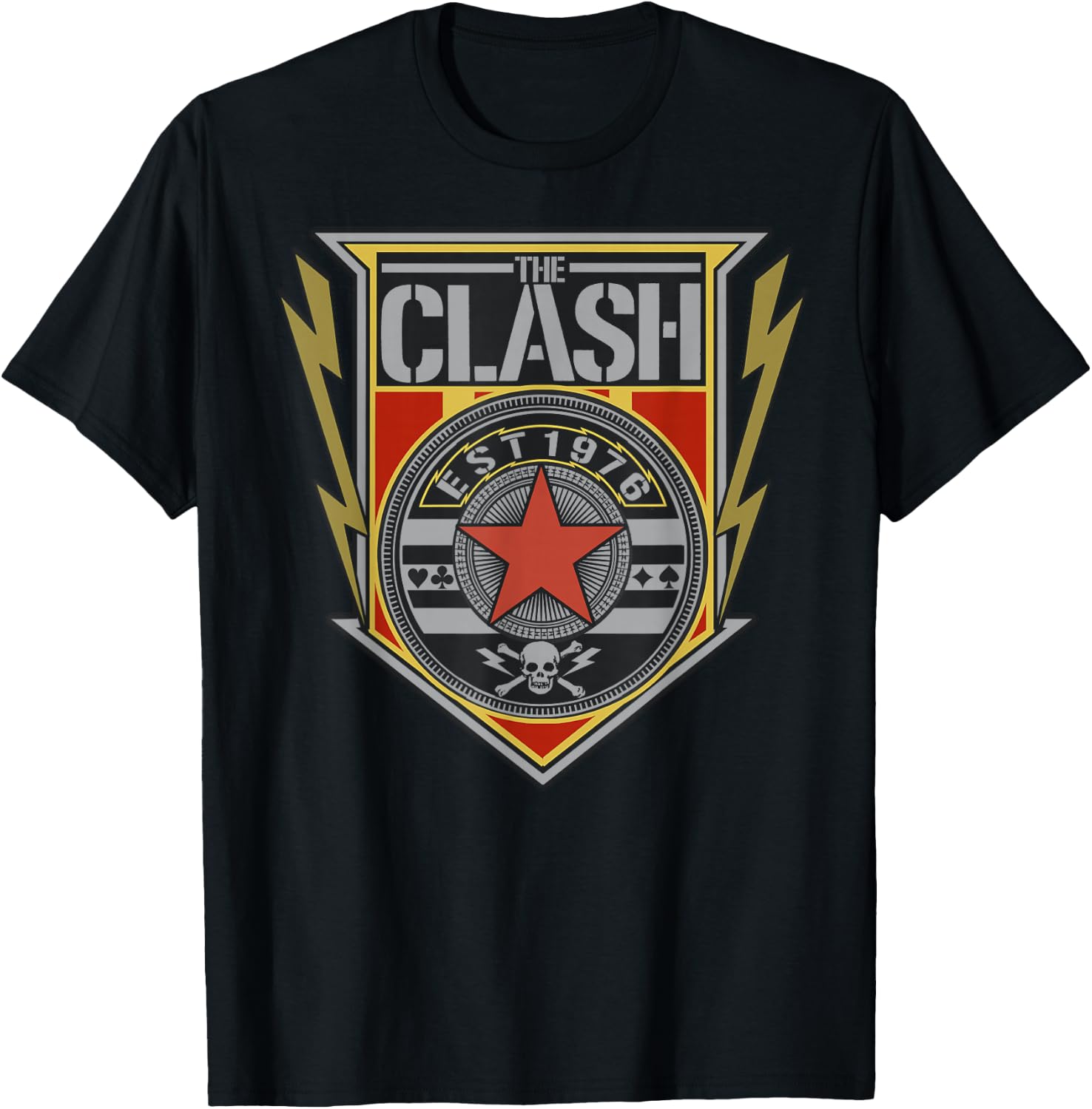 The Clash - EST 1976 Shield T-Shirt - T-Shirt | Black