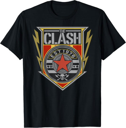 The Clash - EST 1976 Shield T-Shirt - T-Shirt | Black