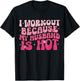 I Workout Because My Husband Is Hot Fitness Funny Women Gym T-Shirt - T-Shirt | Black