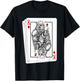 Checked King Poker Card I Playing Card Ace Costume Cards T-Shirt - T-Shirt | Black