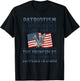 Patriotism Is Not Obedience to Government Patriotic Saying T-Shirt - T-Shirt | Black