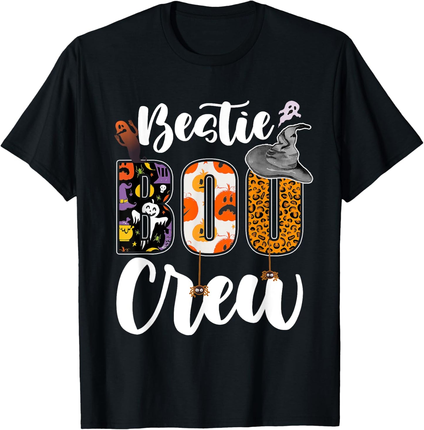 Bestie Boo Crew Halloween Matching BFF T-Shirt - T-Shirt | Black