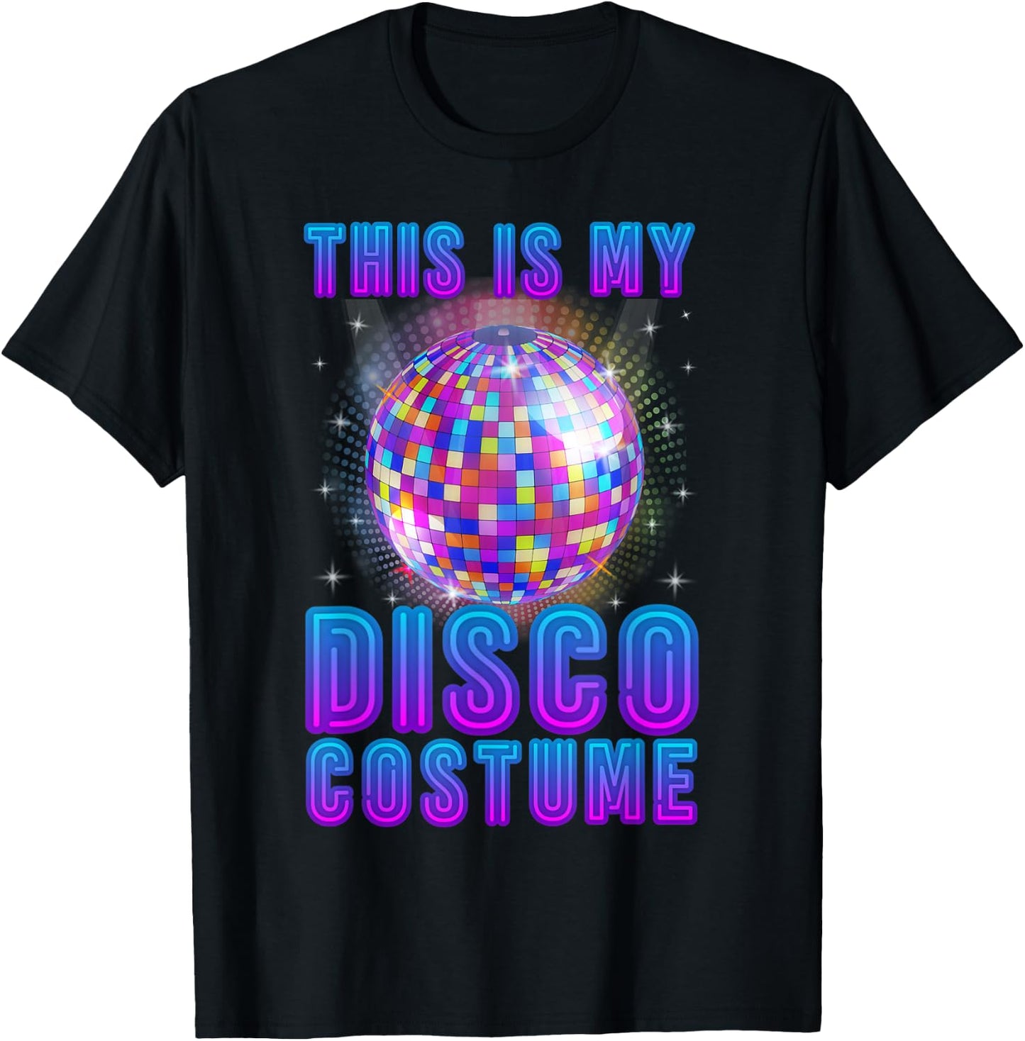 Disco Costume Art Women 70s 80s Party Disco Lover T-Shirt - T-Shirt | Black