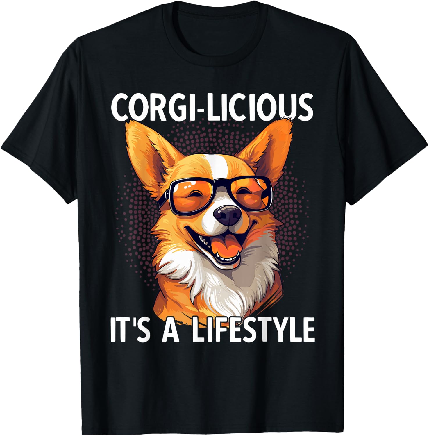Corgi-licious Corgi T-Shirt - T-Shirt | Black